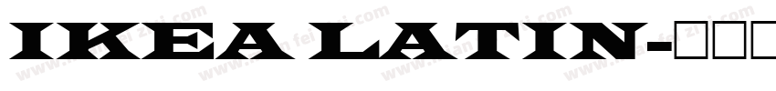 IKEA LATIN字体转换
